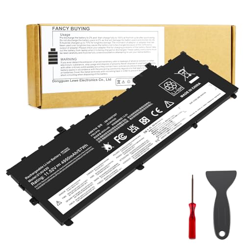 Fancy Buying 01AV430 SB10K97587 Battery Replacement for Lenovo ThinkPad X1 Carbon 5th Gen 2017 6th Gen ThinkPad X1 Carbon 2017/2018 Series 01AV429 SB10K97586 01AV431 SB10K97588 01AV494 SB10K97586 - size: 11*4*0.2inch