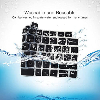 Keyboard Cover for Dell Latitude 3440 5440 5430 5431 5420 14", Dell Latitude 14" 7440 7430 7420 7410, Dell Latitude 14" 9420 9430, Dell Latitude 9520 9510 7520 15.6" Keyboard Skin Protector, Black - color: Black