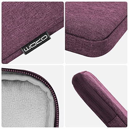 MoKo 7-8 Inch Tablet Sleeve Bag, Polyester Pouch Cover Case Slim Design | Fits iPad Mini (A17 Pro) 8.3" 2024, iPad Mini 6/5/4/3/2/1, Samsung Galaxy Tab S2 8.0, Tab A 8.0, ZenPad Z8s 7.9, Purple - color: Purple, size: 7-8 inch