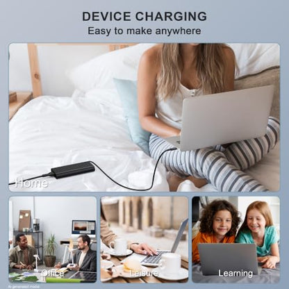 Slim 90W USB C Laptop Charger Compatible with Dell XPS 15 13 Latitude 3400 3500 5289 5400 7300 5300 7400 7390 7200 2in1 Precision 3540 0TDK33 DA90PM170 Type C AC Adapter