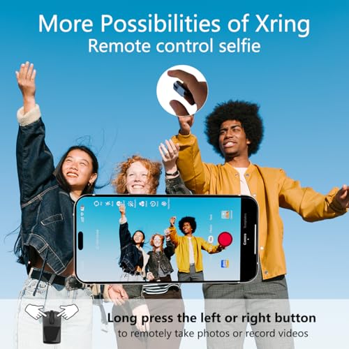 Remote Control for TikTok,Air Finger Ring Mouse with Touchpad, Bluetooth Page Turner for iPad/Kindle App/iPhone/Android (Black)