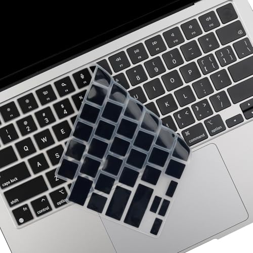 2 Pack Keyboard Cover for 2026-2023 MacBook Air 13" 15" M5 M4 M3 M2,2026-2021 MacBook Pro 14" 16" M5 M4 M3 M2 M1 Pro/Max, Keyboard Skin for 14.2" 16.2" MacBook Pro /13.6" 15.3" MacBook Air, US - color: GradientBlack+TPU