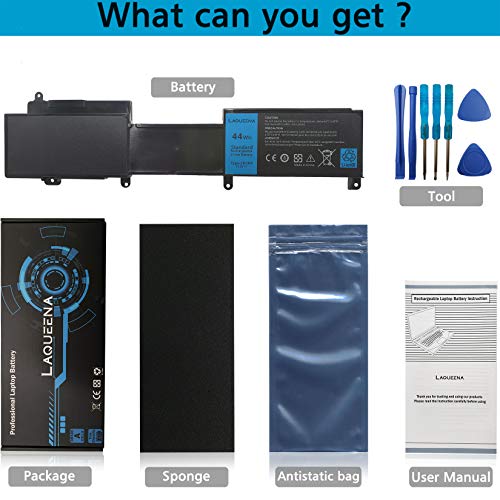 2NJNF Laptop Battery Compatible with Dell Inspiron 14z-5423 15z-5523 Ultrabook Series 8JVDG TPMCF T41M0 11.1V 44WH/3700MAH 6-Cell - color: 2NJNF