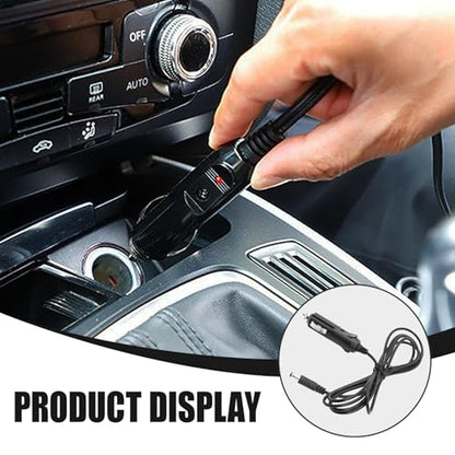 12V Car Charger Adapter, Car Cigarette Lighter Male Plug to DC Connector, Power Cable Compatible with Neck Back Massage Cushions/Portable DVD Players/Cars Refrigerators/Cameras (1PC) - size: 1PC