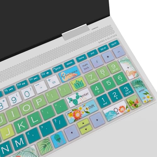 Keyboard Cover for HP Envy x360 15m-bp/bq /2020 2019 HP Pavilion 15/ HP Pavilion x360 15.6” Series/HP Envy 17 17.3" Series/HP Laptop 15t 17t 17-ca0011nr 17-by0040nr, Flamingo - color: Flamingo