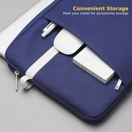 NIDOO 10 inch Laptop Sleeve Tablet Bag Carrying Case for 11 inch iPad 2025/11" iPad Air M4 M3/ 11" iPad Pro M5 M4/ 11" Samsung Galaxy Tab S9 S8 / Lenovo Tab M11 Water Resistant Computer Pouch, Blue - color: Blue, size: 10-11 Inch