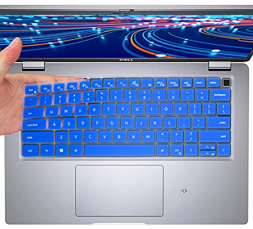 Keyboard Cover Skin for Dell Latitude 3440 5440 5430 5431 5420 14", Dell Latitude 14" 7440 7430 7420 7410, Dell Latitude 14" 9420 9430, Dell Latitude 9520 9510 7520 15.6" Keyboard Skin Protector, Blue - color: Blue