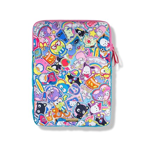 Sonix x Sanrio | Puffy Laptop Sleeve | 15-16 Inch, Quilted Pillow Puffer Laptop Carrying Case, Computer Sleeve | Hello Kitty & Friends Stickers - color: Hello Kitty & Friends Stickers