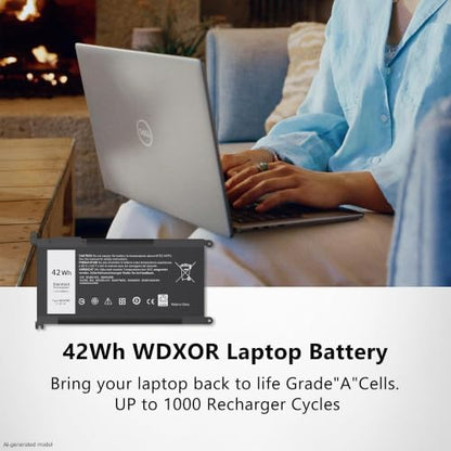 WDX0R Laptop Battery Replacement for Dell Inspiron 15 5000 7000 5368 5378 5379 5567 5579 5580 5765 5767 5770 5775 7560 17 5765 5767 13 5378 5368 7375 & More Vostro WDXOR 5468 5568 P69G 3CRH3 - style: WDX0R