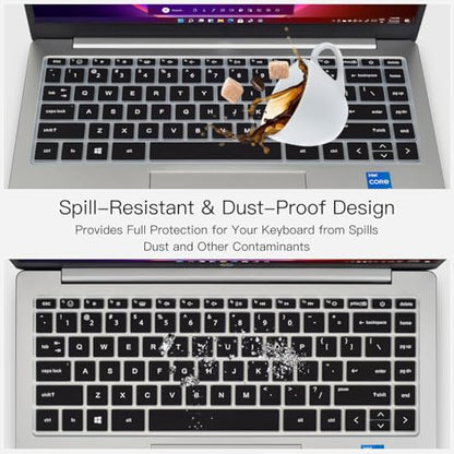 Keyboard Cover for 2023 14" HP Envy 2-in-1 14t-es000 14-es0013dx 14-es0033dx, HP 14" Laptop 14-ep 14-em 14t-ep000 14z-em000 14-ep000 14-ep0097nr 14-ep0145cl 14-em0047nr Keyboard Skin, Black - color: Black