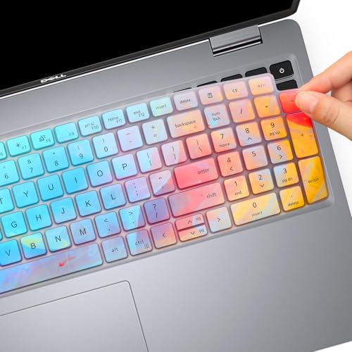 Cute Keyboard Cover for Dell Latitude 3550 5550 5540 5520 5521 3540 5531 5530 15.6" Laptop, Dell Precision 3591 3590 3581 3580 3571 3570 3560 3561 15.6" US Laptop Keyboard Skin -Stylish Colorful - color: Colorful