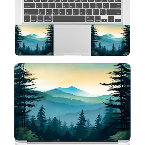 Universal Laptop Skin Sticker Decal for 11.6”12" 13" 13.3" 14" 15" 15.4" 15.6" Reusable Waterproof Scratch-Scratch Resistant Protective Vinyl Laptop Notebook Skin Stickers - Forest Mountain - color: Forest Mountain