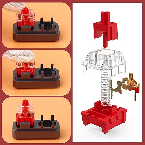Keyboard Lube Kit with Switch Opener, Keycap Puller Stainless Steel Key Removal Tool Keycaps Remover for Mechanical Keyboard - style: Lube Kit-P