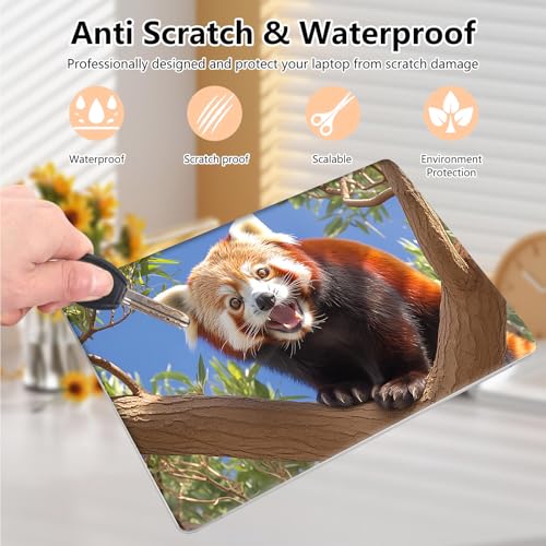 Laptop Skin Sticker Decal 15.6 Inch,12 13 13.3 14 15 15.6 in Laptop Netbook Skins for Notebook,Art Decal Removable Waterproof Scratch Resistant,Universal Vinyl Cover,Cute Raccoon Tree - color: Cute Raccoon Tree