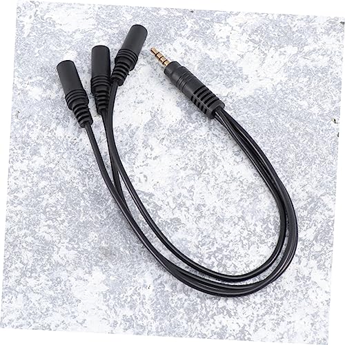 OSALADI Audio Splitter Cable for Headset Microphone Compact Stereo Adapter for Mobile Devices and Laptops Connectors for Enhanced Sound Quality