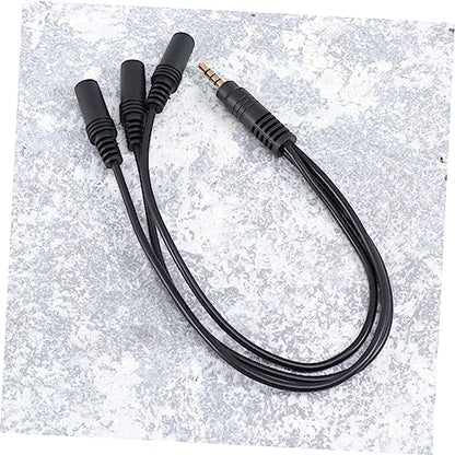 OSALADI Audio Splitter Cable for Headset Microphone Compact Stereo Adapter for Mobile Devices and Laptops Connectors for Enhanced Sound Quality