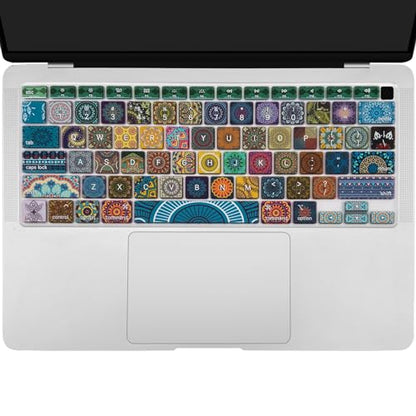 Silicone Keyboard Cover for MacBook Air 13 inch 2021 2020 Model A2179 A2337 M1 Chip, Bohemian - color: Bohemian