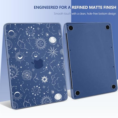 DONGKE for MacBook Neo 13 inch Case 2026 (Model A3404), Artistic Sun Pattern Ultra Slim Frosted Matte Hard Shell, Anti-Scratch & Fingerprint Resistant Cover - Sun & Moon - color: Sun & Moon
