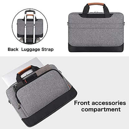 DOMISO 13.5-14 Inch Laptop Bag Business Briefcase Laptop Case Ultrabook Notebook Carrying Case Shoulderbag for MacBook Pro 14 Inch 2021 Model A2442 with M1 Pro/ M1 Max Chip & Touch ID,Grey - color: Grey / Black, size: 13.5 - 14 Inch