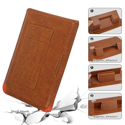 HoYiXi 14 Inch Laptop Sleeve Case with Stand Feature for Mac Book Pro 14 2021/ASUS Vivobook 14/HP Pavilion X360/IdeaPad 14/Dell HP ASUS Acer Huawei Matebook 14'',Compatible 13.3-14'' PC,Brown - color: Brown, size: 13.6-14'' laptop