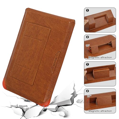 HoYiXi 13.3 Inch Laptop Sleeve Case with Stand - Compatible with MacBook Neo 2026/MacBook Air/Pro 13 (M4/M3/M2/M1 2020-2025), Surface Pro 8 2021, iPad Pro 12.9 & 13-13.3" Dell Acer Laptops,Brown - color: Brown, size: 13-13.3'' laptop