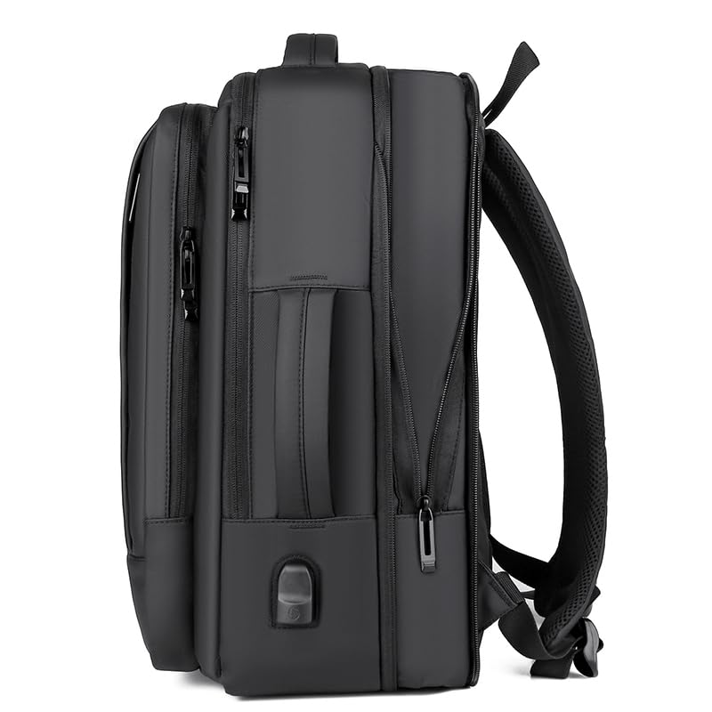 Laptop Backpack for Men 17.3 inch Travel Computer Bag - color: Black280