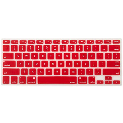 MOSISO Silicone Keyboard Cover Compatible with MacBook Air 13 inch A1466 A1369 2010-2017&Compatible with MacBook Pro 13/15 inch (with/Without Retina Display, 2015 or Older Version), Red - color: Red
