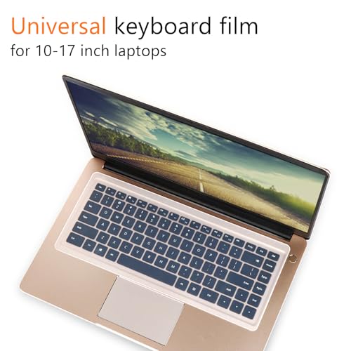 Universal Keyboard Cover for 13.3" 14" inch Laptop Notebook Ultra Thin Silicone Waterproof Dustproof Keyboard Protector Skin, Clear (Size:12.2" x 5.07")