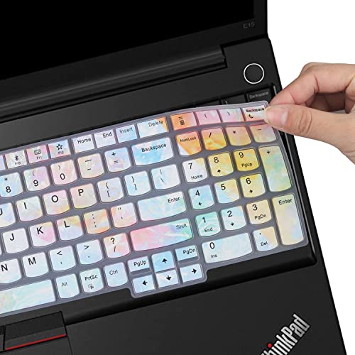 Keyboard Cover for 15.6" Lenovo ThinkPad E15 Gen 4/3/2, ThinkPad L15 Gen 2/1, ThinkPad T15 T15p T15g P15 P15s P15v Gen 3/2/1, ThinkPad E580 E590 E595 L580 L590 P52 P53 P72 P73 T570 T575 T580 T590 -DL - color: Colors