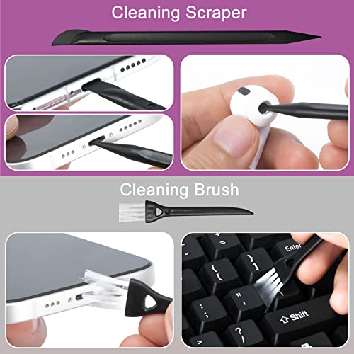 2Pcs Laptop Screen Monitor Cleaner Spray, walrfid Portable Phone Touchscreen and Car Screen Cleaning Kit for Cell Phones, Tablet, PC, Computer, iPhone, iPad, MacBook Pro - Grey and Purple - color: Grey, Purple