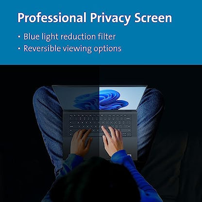 Kensington MagPro™ Magnetic Laptop Privacy Screen 15.6 inch, Removable 16:10 Laptop Privacy Filter Shield, Anti-Glare, Blue Ray Reduction, Compatible with HP/Dell/Acer/Asus/Lenovo (K55255WW) - size: 15.6" 16:10