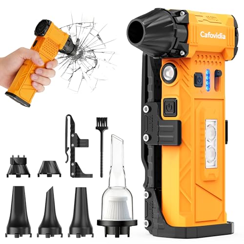 Electric Air Duster | 180000RPM Brushless Motor | 8000mAh Battery • Stepless Speed Control • 2-in-1 Air Blower • LED Light Car PC Home