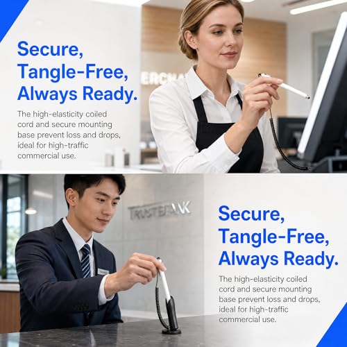 Capacitive Stylus Pen Anti Lost Design with Holder and Elastic Tether Portable Touch Pen for Tablets Smart Phones Laptops and Car GPS Ideal for Office Travel and Daily Vehicle Use