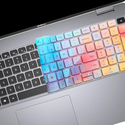 Cute Keyboard Cover for Dell Latitude 3550 5550 5540 5520 5521 3540 5531 5530 15.6" Laptop, Dell Precision 3591 3590 3581 3580 3571 3570 3560 3561 15.6" US Laptop Keyboard Skin -Stylish Colorful - color: Colorful