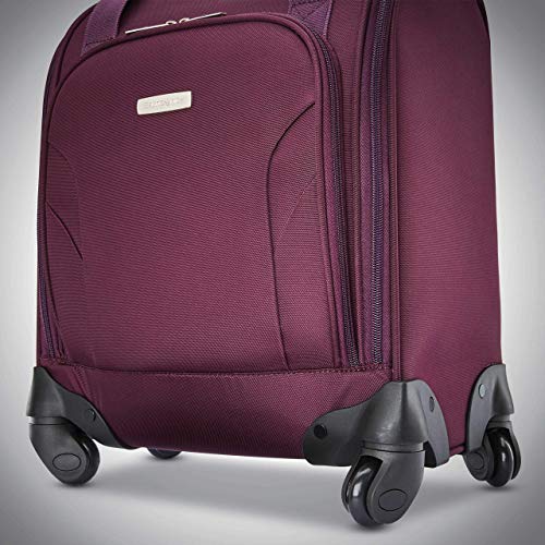 Samsonite Underseat Carry-On Spinner With USB Port, Purple, One Size - color: Purple
