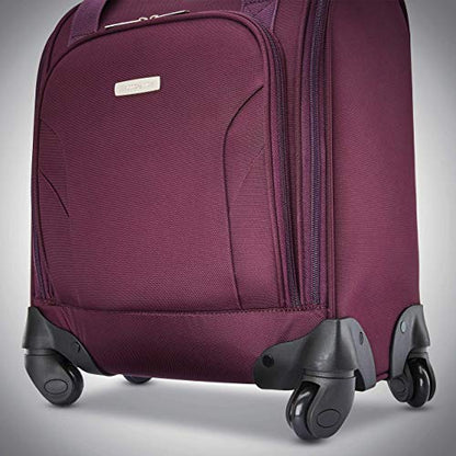 Samsonite Underseat Carry-On Spinner With USB Port, Purple, One Size - color: Purple
