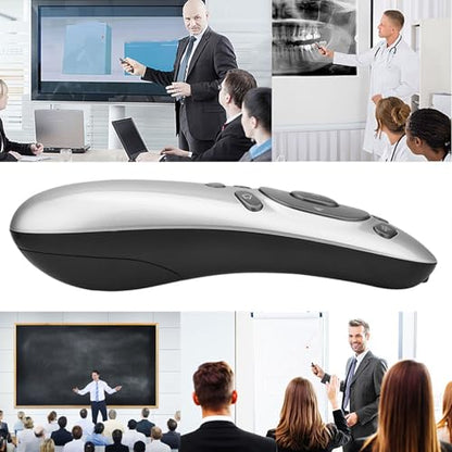 GOWENIC Wireless Presentation Clicker, 2.4G Accurate Remote Control Motion Sensing Ergonomic Design Computer Presenter with USB Receiver for Computer Laptop