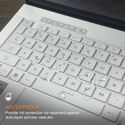 CaseBuy Keyboard Cover Skin for 2026-2024 ASUS ROG Zephyrus G14 GA403 GA403W GA403UU GA403UV GA403UI / ROG Zephyrus G16 GU605 GA605 GU605MV GU605MI GU605MY GU605MZ GU605MU 16" Laptop Protector, TPU