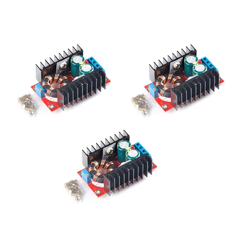 3PCS 150W DC-DC 10-32V to 12-35V Step Up Boost Converter Adjustable Voltage Regulator Laptop Voltage Charger Board Car Power Supply Board