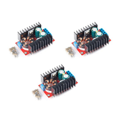 3PCS 150W DC-DC 10-32V to 12-35V Step Up Boost Converter Adjustable Voltage Regulator Laptop Voltage Charger Board Car Power Supply Board