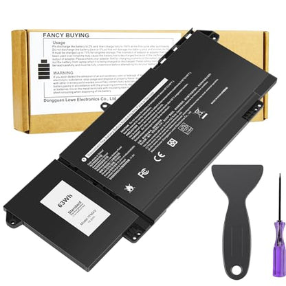 7FMXV 9JM71 4M1JN Laptop Battery for Dell Latitude 5320 7320 7420 7520 Latitude 5320 2-in-1/7320 2-in-1/7420 2-in-1 P133G P134G P135G P136G P138G P139G P110F 727CG HDGJ8 MHR4G TN2GY 0TN2GY CN-0727CG - size: 10*4.09*0.24inch 7FMXV