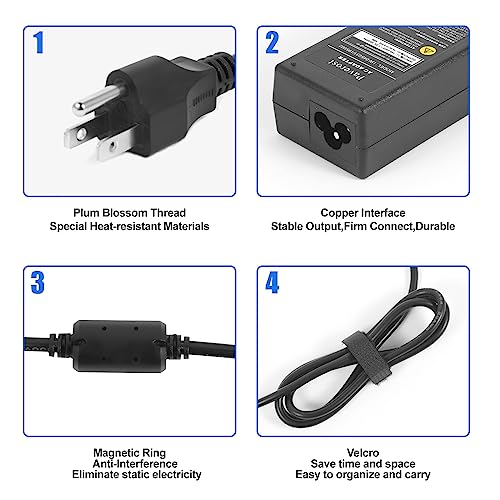 Laptop Charger 45W Power Cord: Replacement for HP Pavilion Charger Model 741727-001 AC Adapter - 45W 19.5V 2.31A for HP Stream 14 15 11 13 Computer Power Supply