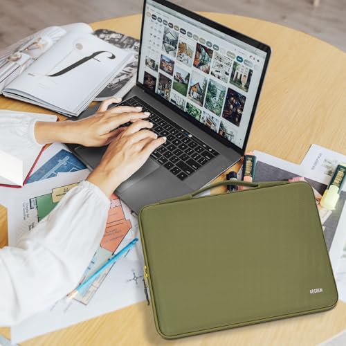 Hard Laptop Sleeve Case for 13.6 Inch MacBook Air M2 A2681 2022-2024 M3/A3113 2024,14inch MacBook Pro 14 M4/M3/M2/M1 Pro/Max A3112 A3401 A3185 A2992 A2918 A2779 2024-2021, Water-Resistant - color: Green