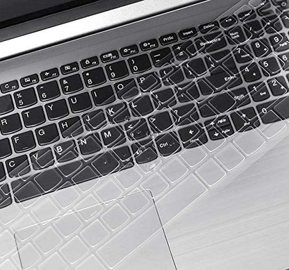 YYubao Keyboard Skin Compatible with 2018 Flagship Lenovo ideapad 320 330 330s 15.6 inch & ideapad 520 15.6 inch Laptop & Compatible with Lenovo ideaPad 320 330 17.3 inch Laptop - Clear - color: Compatible with Ideapad 320 330 15.6