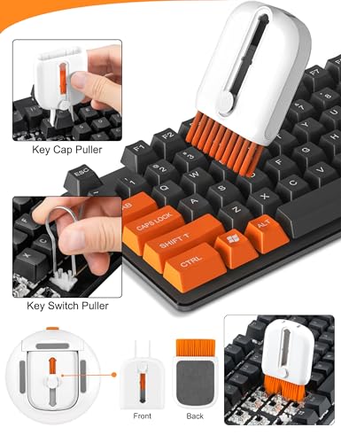 Laptop, Phone, and Electronics Cleaning Kit with Spray, Microfiber Cloth, Brush, 21 Tools (Triangle)
