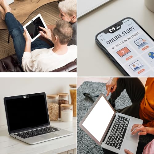 10 PCS Cell Phone Camera Cover Laptop Camera Cover Slide Webcam Covers Slide Ultra-Thin for Laptop, Smartphone, Tablet, Desktop, Easy Installation