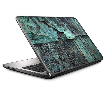 It's A Skin 15.6 inch Laptop Notebook Skin Vinyl Sticker Cover Decal Universal fit for 15.6" (May Require Trimming) HP Lenovo Apple Mac Dell Compaq Asus Acer/Patina Metal and Wood Blue