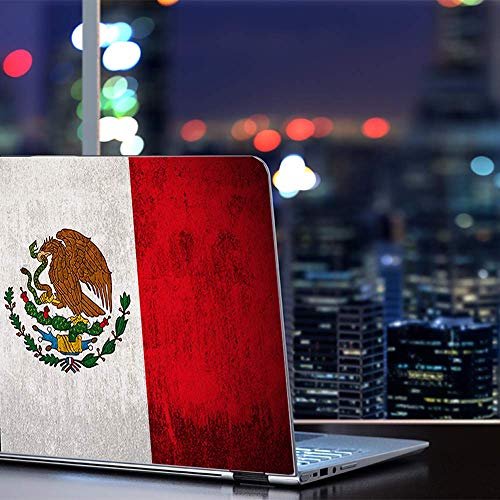 Flags | Custom Fit Made to Order Laptop Notebook Skin Vinyl Sticker Cover Decal Fits 13.3" 14" 15.6" 16" HP Lenovo Apple Mac Dell Compaq Acer Flag Mexico Grunge Distressed Country - color: Style 17