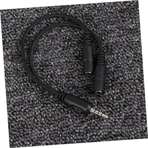 Headset Splitter Cable Dual Male Connectors for Audio Mic y Adapter for Pc Gaming Headset Compatible Laptop Smartphone and Tablet Random Color