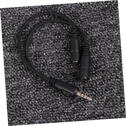Headset Splitter Cable Dual Male Connectors for Audio Mic y Adapter for Pc Gaming Headset Compatible Laptop Smartphone and Tablet Random Color